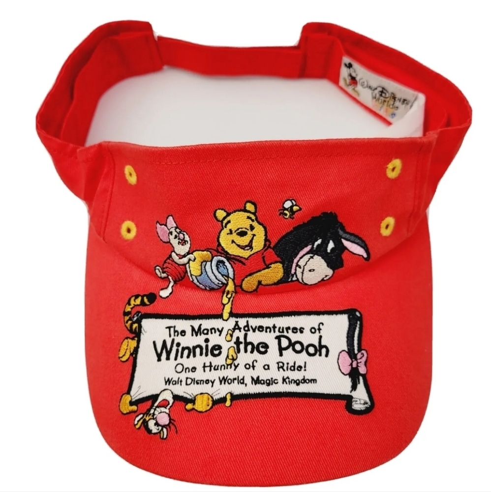 DisneyParks TheManyAdventuresOf WinnieThe Pooh Ride Kids Vintage Sun Visor NWOT